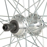 Sta-Tru Double Wall Rear Wheel - 27", QR, 10 x 126mm, Freewheel, Silver
