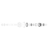 SRAM XD Freehub Body with Bearings - 11/12 Speed, X0 Hubs, Rise 60 (B1), Roam 30, Roam 40, Rail 40, Rise XX, Roam 50 (B1), Roam 60 (B1)