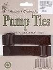 VELCRO PUMP TIES W/SLEEK BUCKLE BLK 2/CD