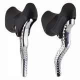 RRL SR Brake Lever Set, Silver with Black Hoods