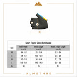Almsthre Padded Short Finger Glove Midnight Black M