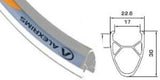 G6000 700x25c ALLOY DBBL WALL RIM 32h CSW SIL 17/22 (d)