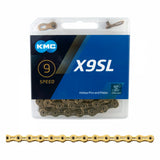 KMC X9SL Speed 116L Chain Ti Gold
