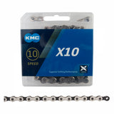 X10 10sp Chain, Silver/Black