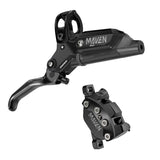 SRAM Maven Silver Disc Brake and Lever - Rear, Post Mount, 4-Piston, Aluminum Lever, SS Hardware, Black, A1