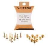 BRAKE DISC TEKTRO HYD HOSE FITTING NEEDLE/OLIVE/ORING f/TEKTRO SETof10 SL