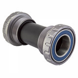 BSA Threaded BB, Road, 24/22mm Angular Contact, Gray