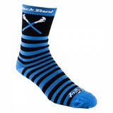Cycling Socks, SOX-6, 9-13, Black/Blue  NLS