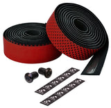 Leather Touch Handlebar Tape, Fusion Dot Blk/Red