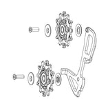 Derailleur Pulley/Inner Cage Set,GX 1x11/Force1/Rival1