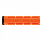 V2 Single Sided Lock-On Grips, Blaze Orange/Black Clmp