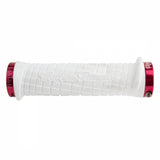 GRIPS ODI LOCKON BONUS MTN TROY LEE WH/RD w/CLAMP