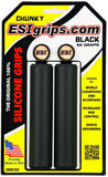 MTB Chunky Silicone Grips, Black