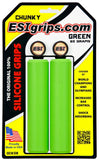 MTB Chunky Silicone Grips, Green