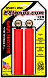 MTB Racer's Edge Silicone Grips, Red