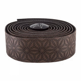 SUPER STICKY KUSH SOLID COFFEE HANDLEBAR TAPE W/ BLACK ANODIZED PLUGS