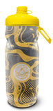 20oz INSULATED ABSTRACT WAVE BOTTLE YELLOW