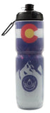24oz INSULATED COLORADO FLAG BOTTLE SILVER