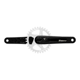 Turbine Cranks, 136mm Spindle, 165mm Arms, Black