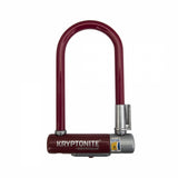 Kryptolok Mini-7 U-Lock", 3.25"x7", 12.7mm, Merlot