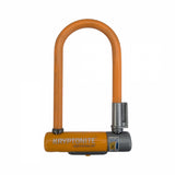 Kryptolok Mini-7 U-Lock", 3.25"x7", 12.7mm, Lt. Orange