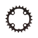 TruShift Aluminum 9sp Ring, 64BCD x 24t - Black