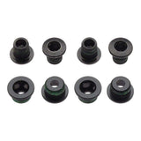 X.0/X.9 2x10 Chainring Bolt Set, 8pc Alum/Stl, Blk