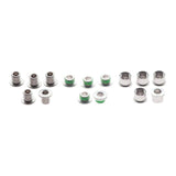 TruVativ Aluminum Chainring Bolt Set for Double plus Inner, Silver, 10 hex bolts and 5 hex nuts