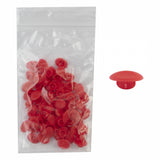Velo Plug Rim Hole Covers, 72/Bag Red
