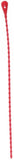 BEAD CABLE TIES REUSEABLE RED 100/BG