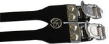 LEATHER fit-a-sprit TOE STRAPS W/DBBL STRAP BLK