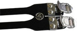 LEATHER fit-a-sprit TOE STRAPS W/DBBL STRAP BLK
