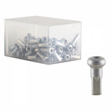 Hidden Alloy Nipple, 14g/12mm, Silver, Box/100