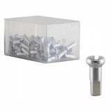 Alloy Nipple, 14g/12mm, Silver, Box/100