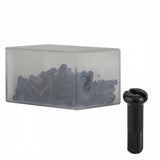 Brass Nipple, 14g/16mm, Black, Box/100