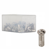 ProHead Brass Nipples, 14g/12mm, Silver, Box/100