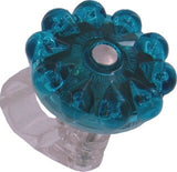20-BBQ BLING BELL AQUAMARINE Clamp Style