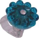 20-BBQ BLING BELL AQUAMARINE Clamp Style