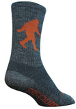 Sasquatch Wool Crew Socks, 9-13, Gray