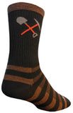 SockGuy Trail Maintenance Wool Socks - 6", Black, Small/Medium
