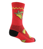 SockGuy Crew Taco Socks - 6", Red, Large/X-Large