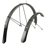 FULL METAL 26x2.5" FENDER SET BLACK W/BLACK STAYS