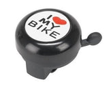 JH-800AL-BB I LOVE MY BIKE ALLOY BELL BLK