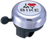 JH-800AL-SIL I LOVE MY BIKE ALLOY BELL SIL