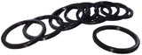 CA-AL-001 ALLOY HEADSET SPACER 1-1/8"x3mm GLOSS BLK 10/bg