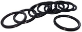 CA-AL-001 ALLOY HEADSET SPACER 1-1/8"x3mm GLOSS BLK 10/bg