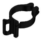 CL-FD FRONT DER BRAZE-ON CLAMP 1-1/4" (31.8) BLK