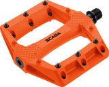 SCADA THERMOPLASTIC PINNED PLATFORM PEDAL W/POLYMER BUSHING ORANGE