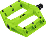 SCADA THERMOPLASTIC PINNED PLATFORM PEDAL W/POLYMER BUSHING GREEN