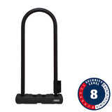 Abus Ultra 410 U-Lock - 11 x 6", SH34 Bracket, Black